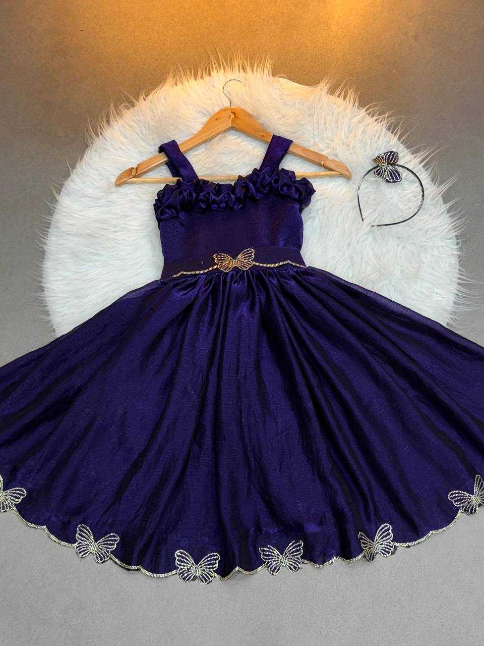 YNF Wholesale Space Silk Kids Gown KESH709 14 | Surat Manufacturer