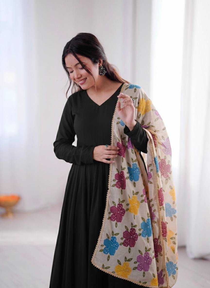 YNF Wholesale Tabby Silk Organza Printed Duppata KESH499 5323 | Surat Manufacturer