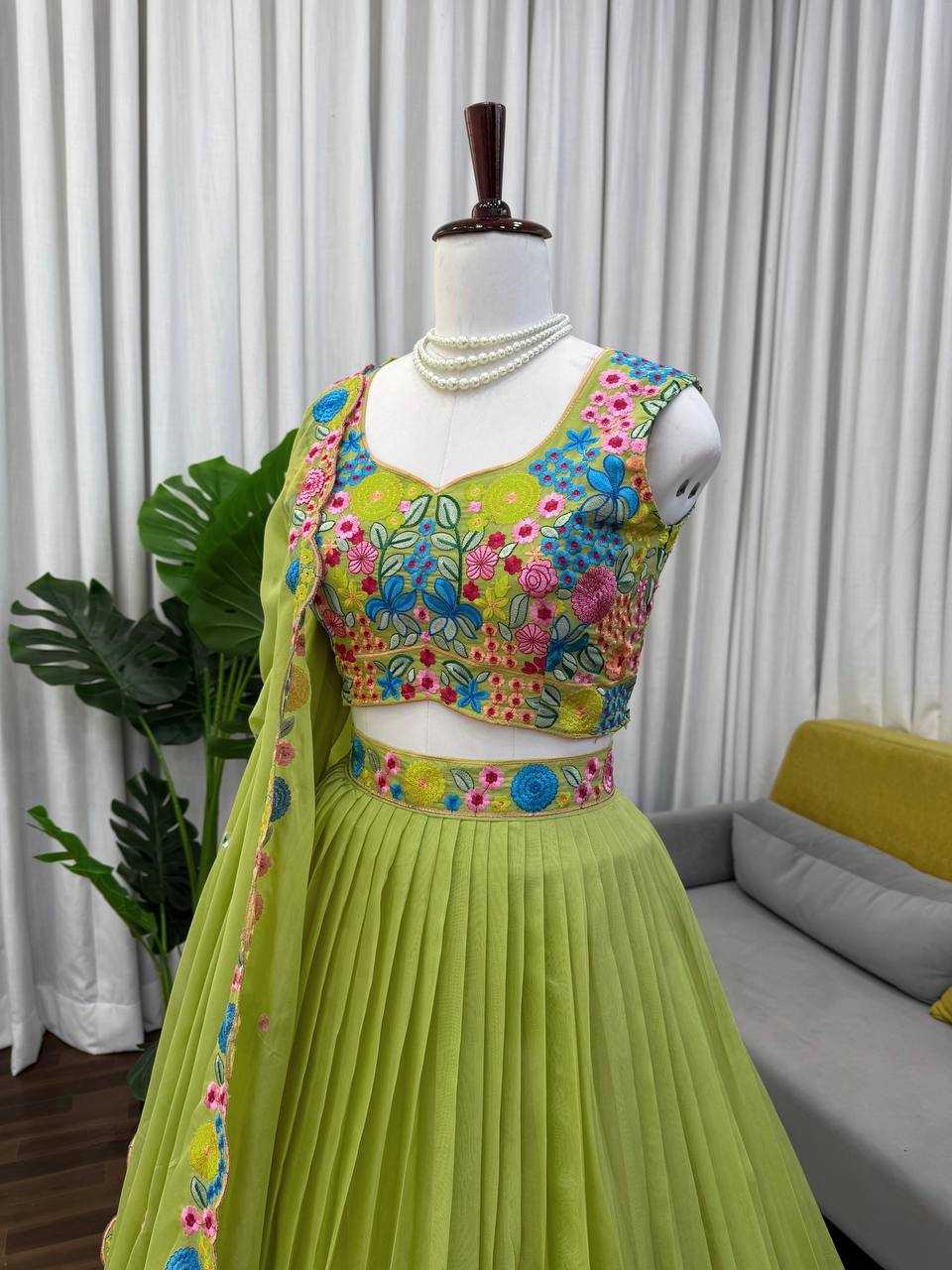 YNF Wholesale Tabby Silk Organza Traditional Lehenga RIN162 388 | Surat Manufacturer