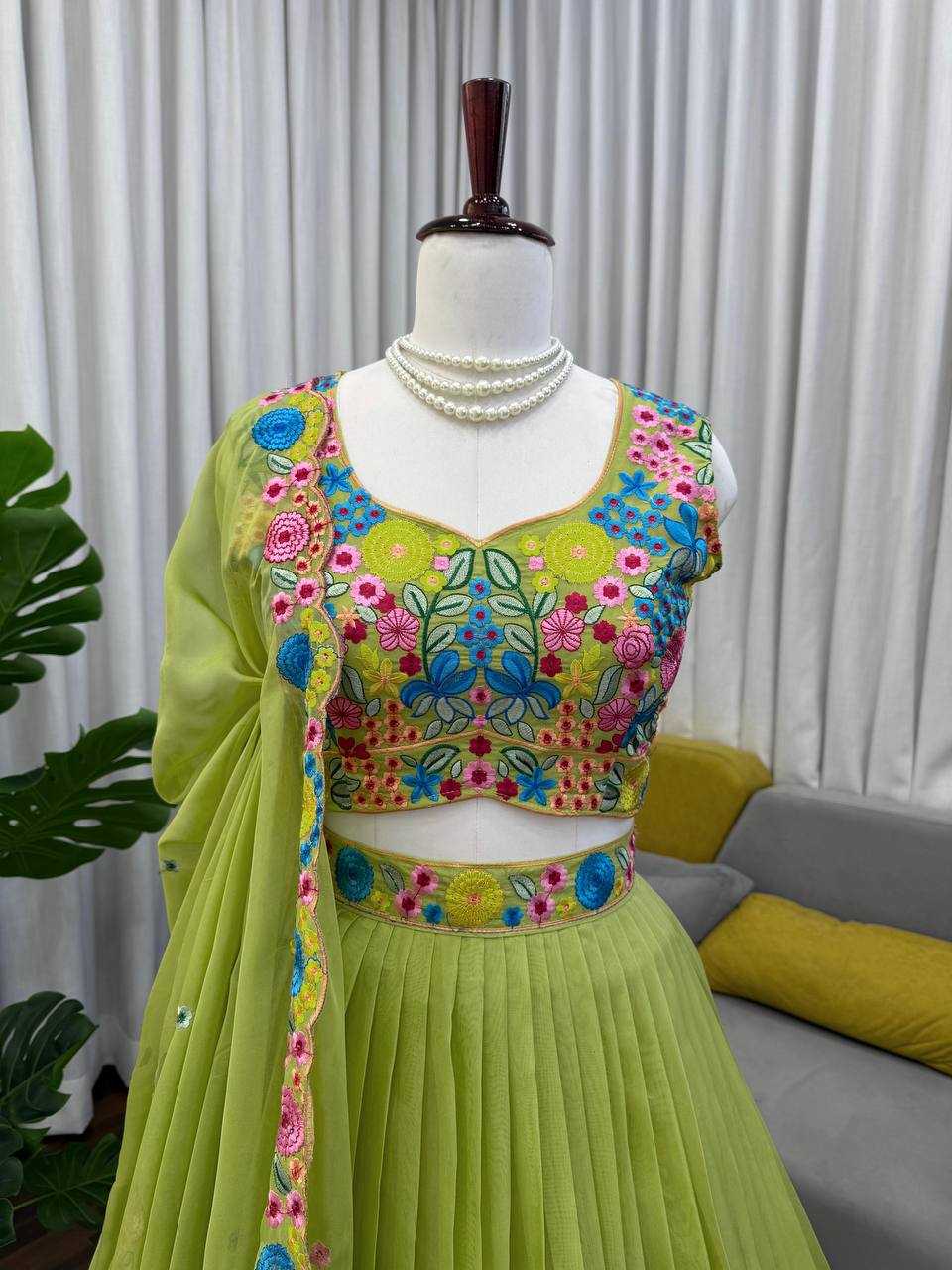 YNF Wholesale Tabby Silk Organza Traditional Lehenga RIN162 388 | Surat Manufacturer
