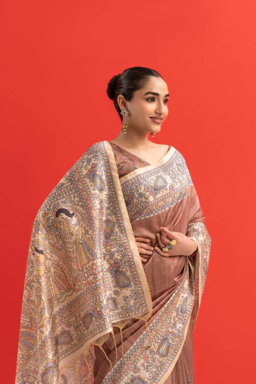 YNF Wholesale Tussar Silk Indian Sarees KESH532 116 | Surat Manufacturer