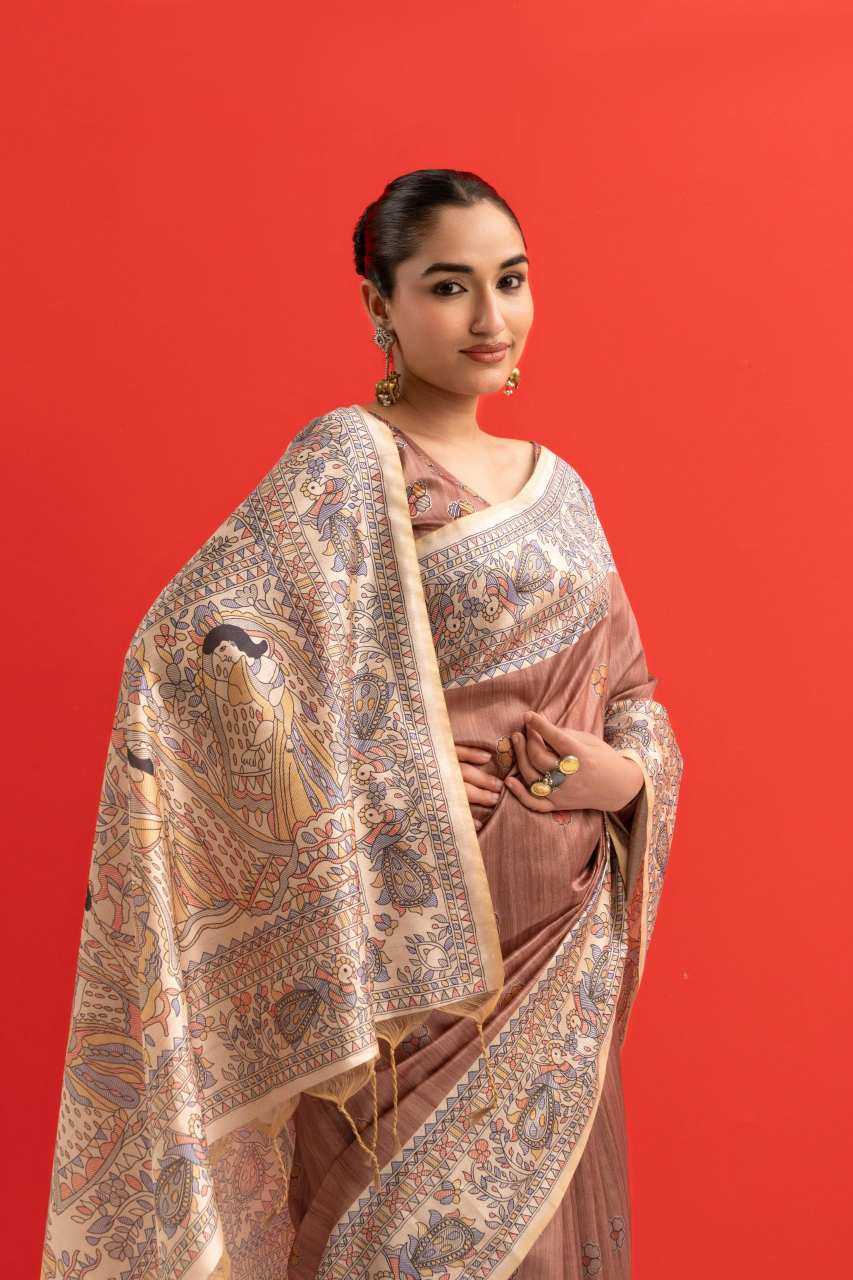 YNF Wholesale Tussar Silk Indian Sarees KESH532 116 | Surat Manufacturer