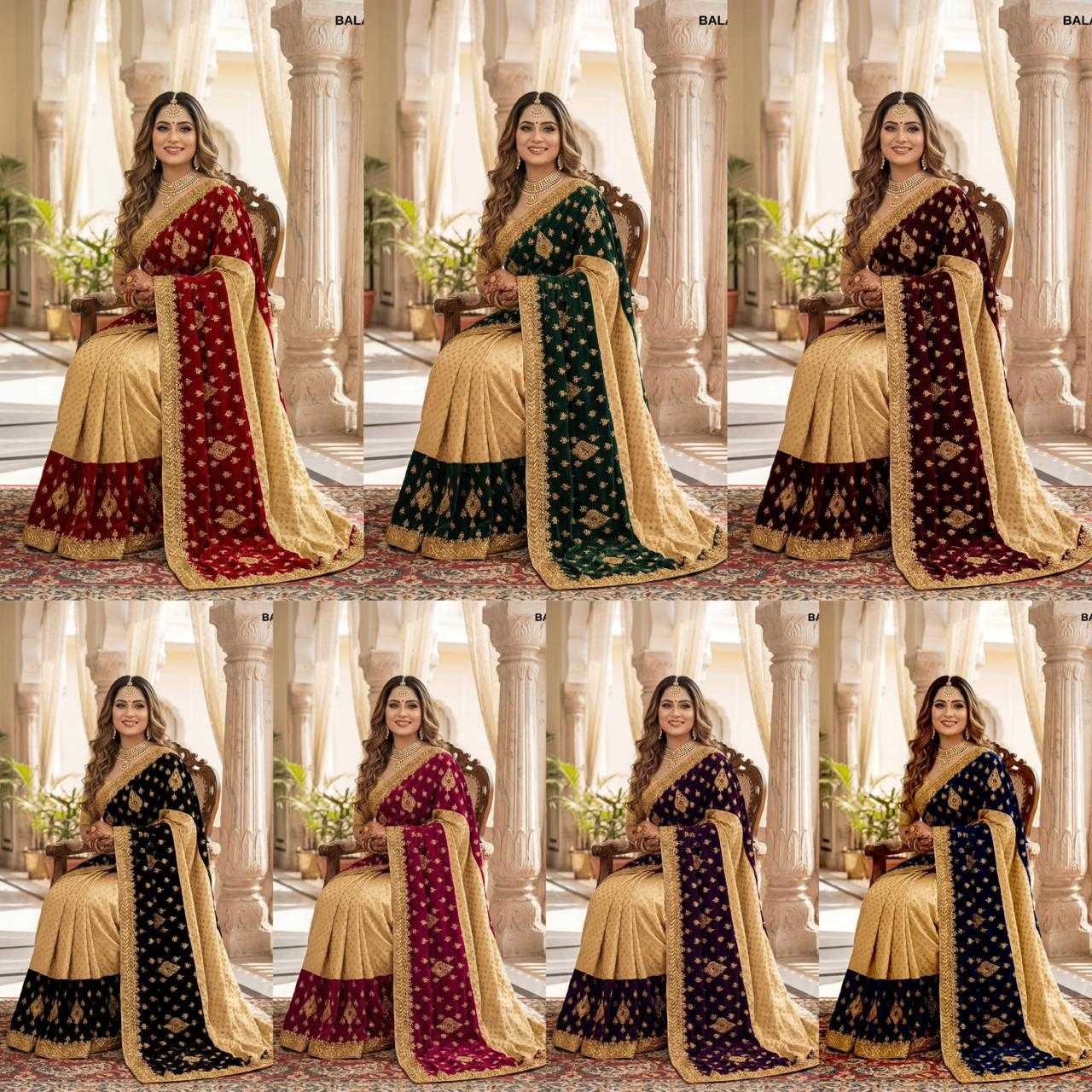YNF Wholesale Velvet Velvet Sarees KESH114 BALA | Surat Manufacturer