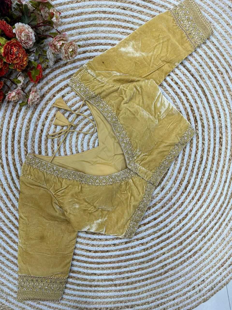 YNF Wholesale Velvet V-Neck Blouses KESH426 MAYA | Surat Manufacturer