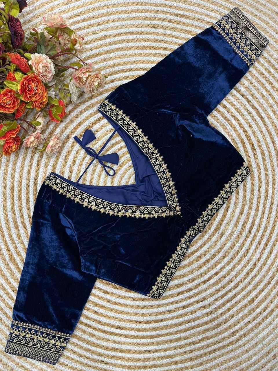 YNF Wholesale Velvet V-Neck Blouses KESH426 MAYA | Surat Manufacturer