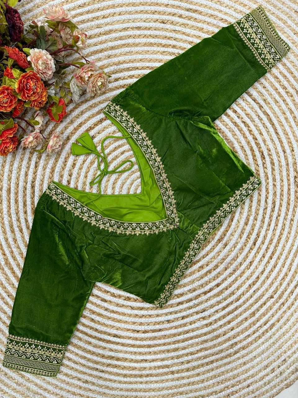 YNF Wholesale Velvet V-Neck Blouses KESH426 MAYA | Surat Manufacturer
