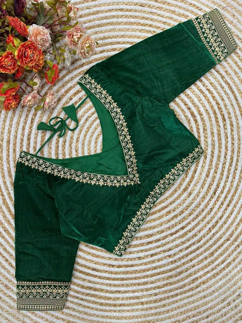 YNF Wholesale Velvet V-Neck Blouses KESH426 MAYA | Surat Manufacturer