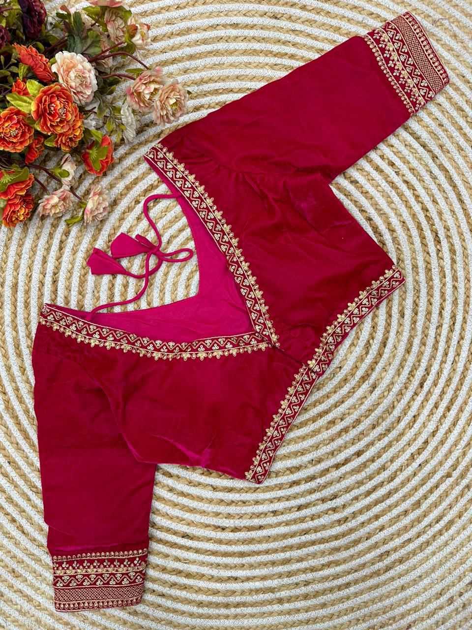 YNF Wholesale Velvet V-Neck Blouses KESH426 MAYA | Surat Manufacturer