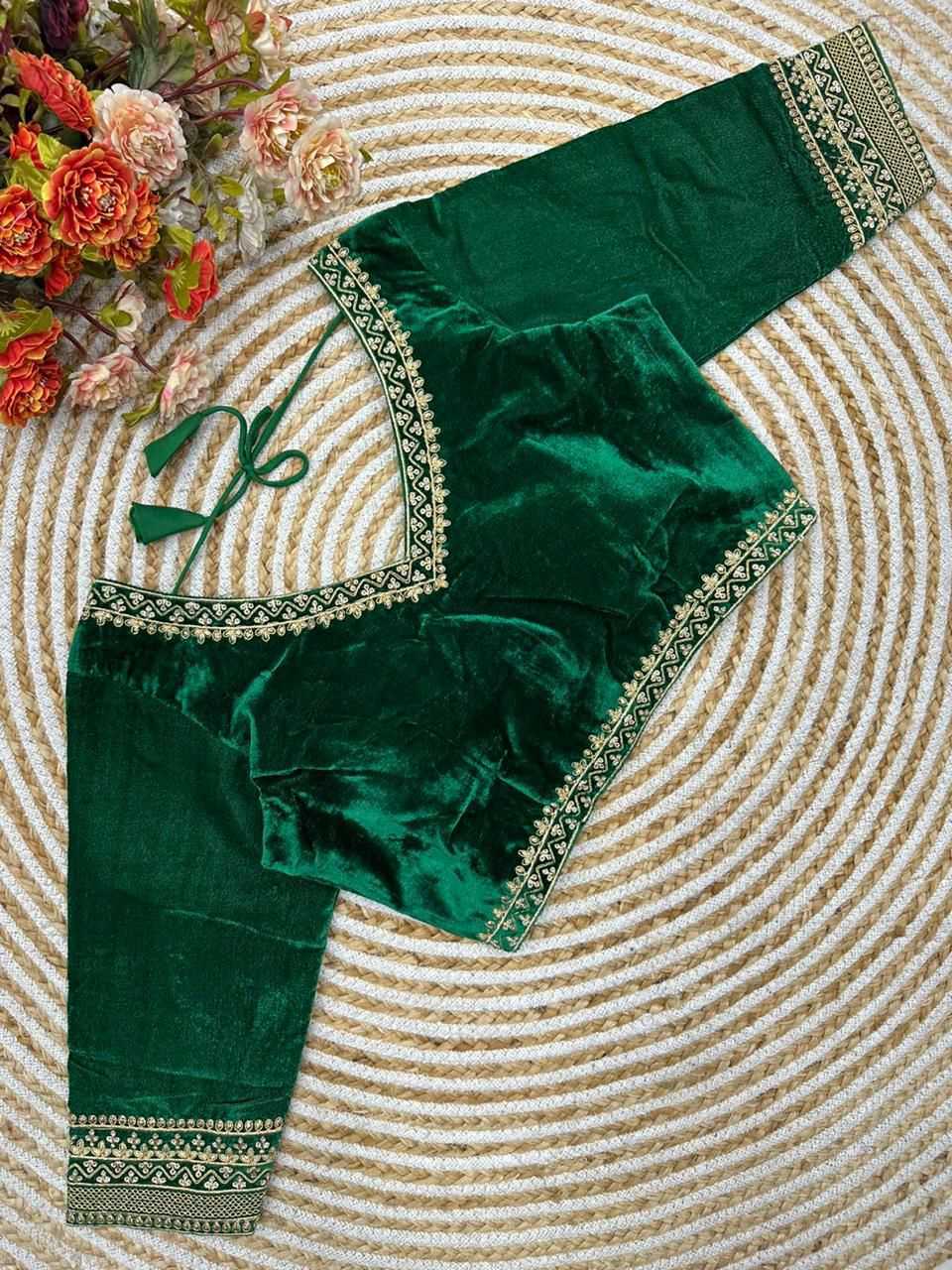 YNF Wholesale Velvet V-Neck Blouses KESH426 MAYA | Surat Manufacturer