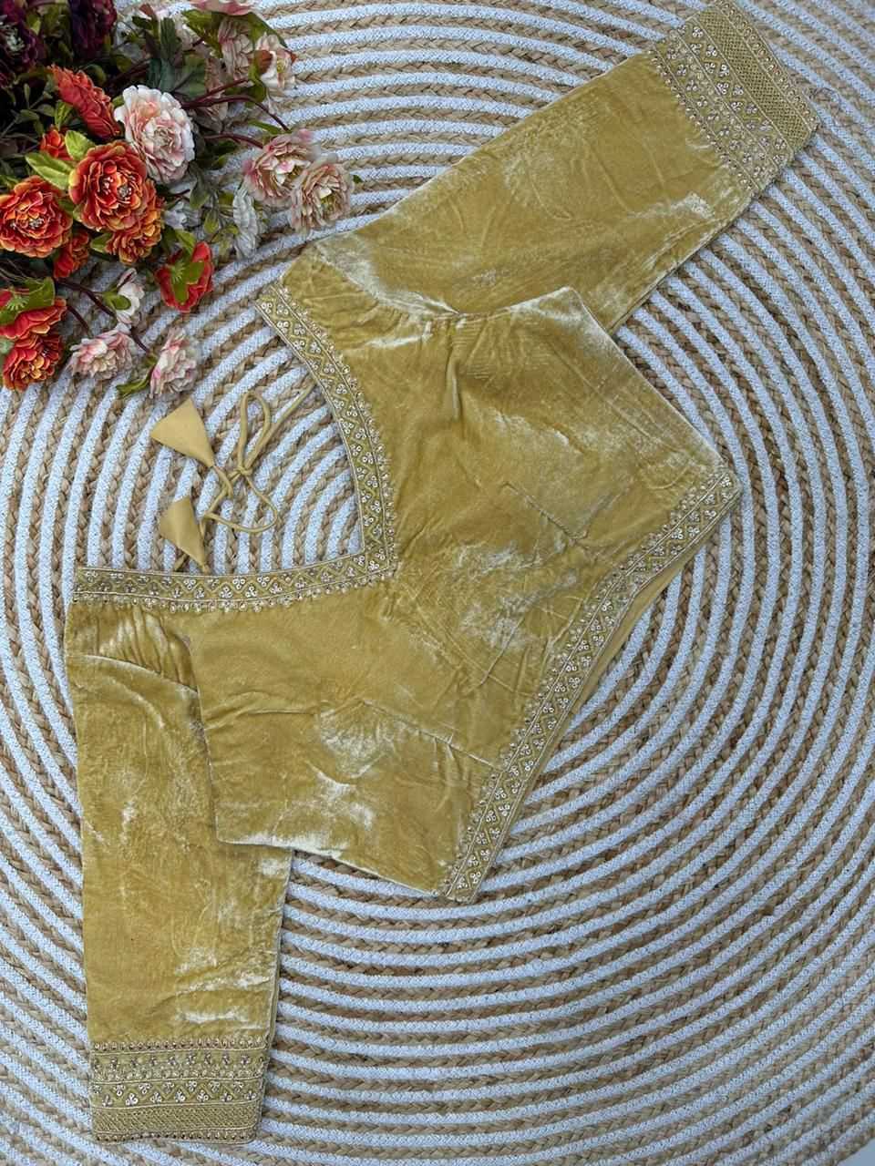 YNF Wholesale Velvet V-Neck Blouses KESH426 MAYA | Surat Manufacturer