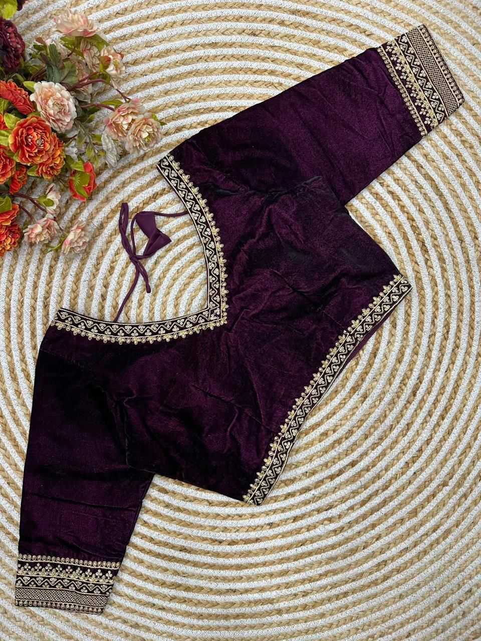 YNF Wholesale Velvet V-Neck Blouses KESH426 MAYA | Surat Manufacturer