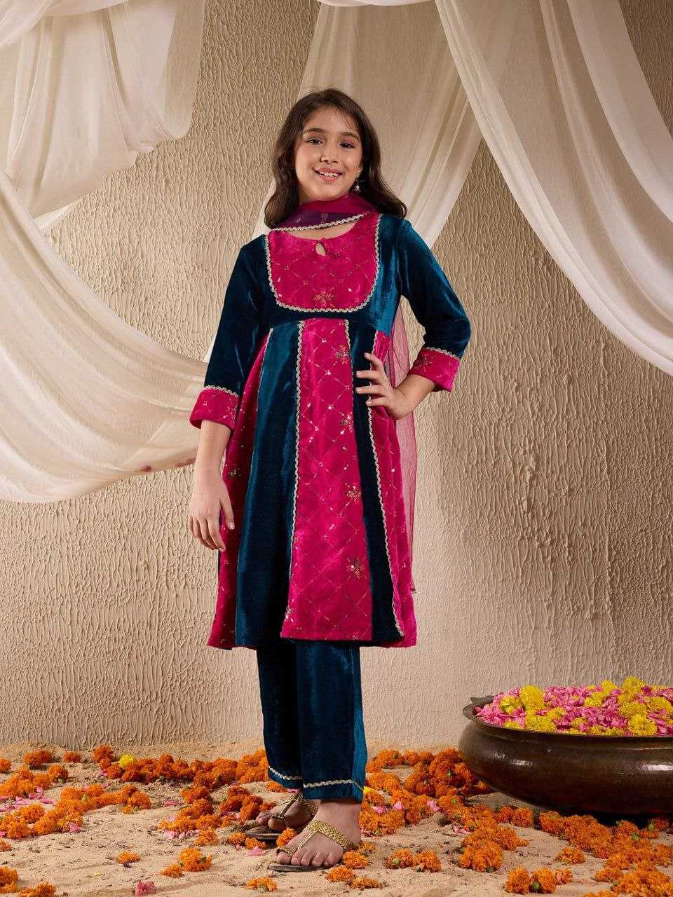 YNF Wholesale Velvet Girls Kurti KESH461 172 | Surat Manufacturer