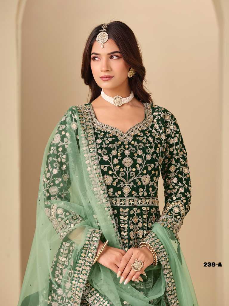 YNF Wholesale Velvet Designer Lehenga KESH481 AANAYA VOL 239 | Surat Manufacturer