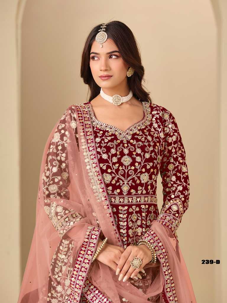 YNF Wholesale Velvet Designer Lehenga KESH481 AANAYA VOL 239 | Surat Manufacturer