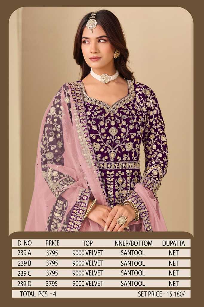 YNF Wholesale Velvet Designer Lehenga KESH481 AANAYA VOL 239 | Surat Manufacturer