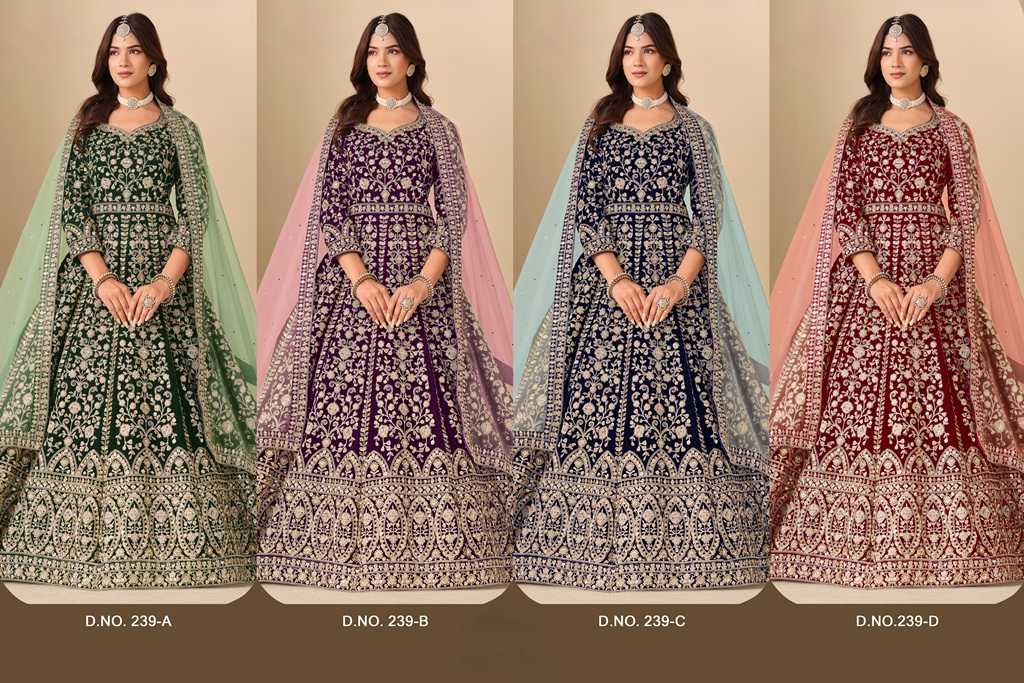 YNF Wholesale Velvet Designer Lehenga KESH481 AANAYA VOL 239 | Surat Manufacturer