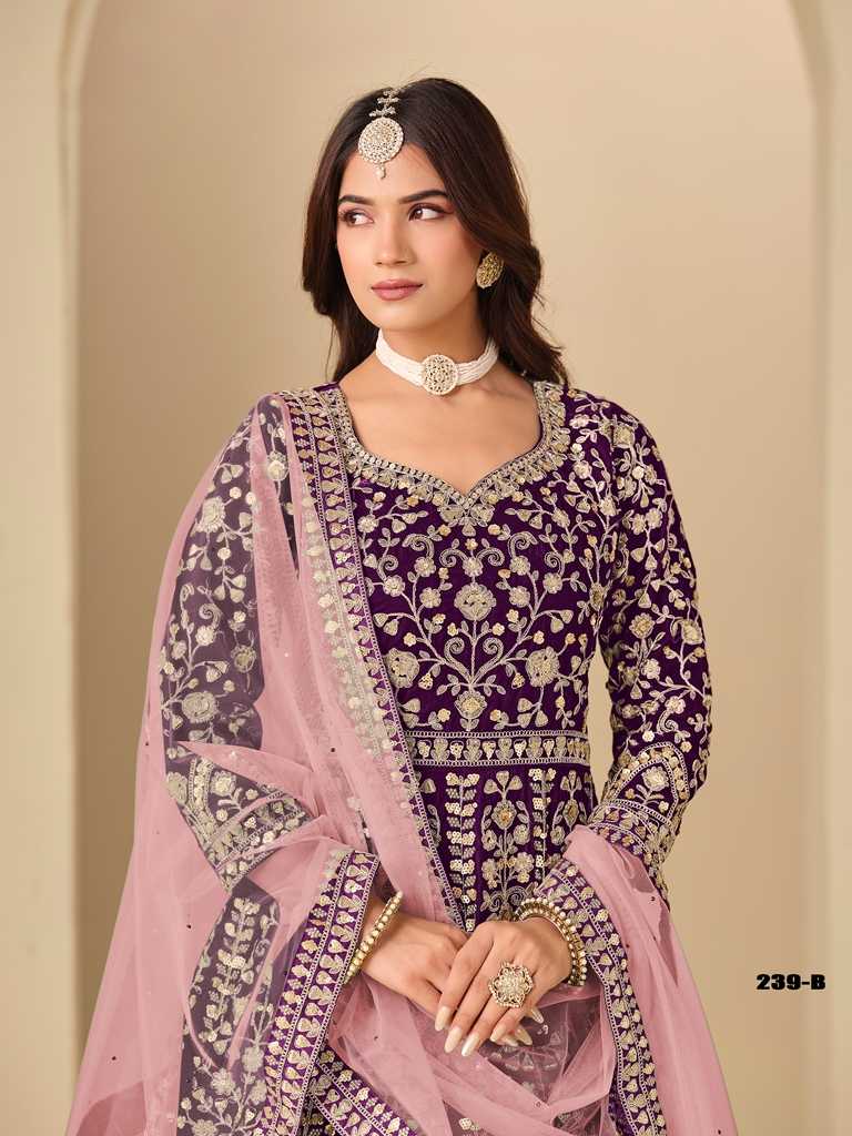 YNF Wholesale Velvet Designer Lehenga KESH481 AANAYA VOL 239 | Surat Manufacturer