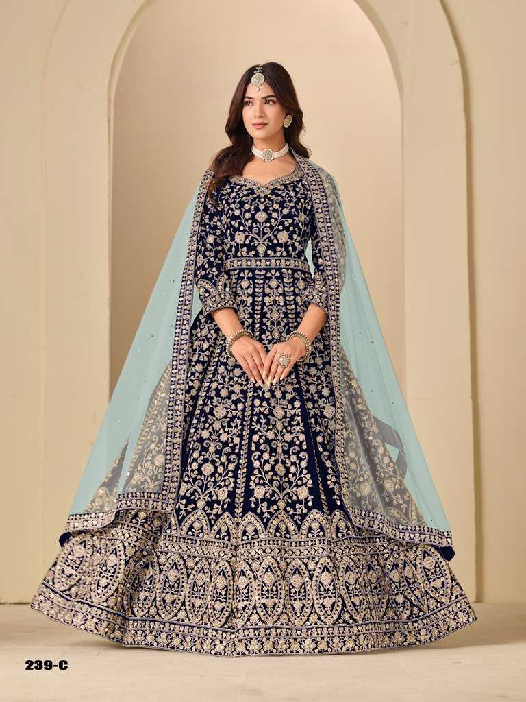 YNF Wholesale Velvet Designer Lehenga KESH481 AANAYA VOL 239 | Surat Manufacturer