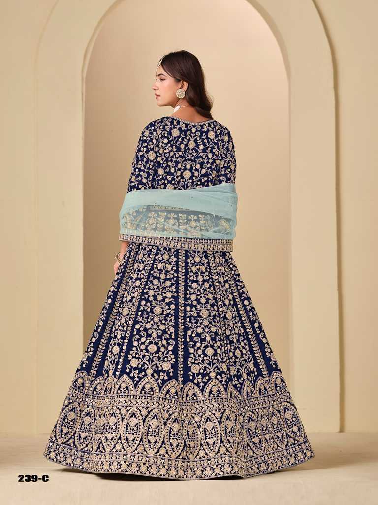 YNF Wholesale Velvet Designer Lehenga KESH481 AANAYA VOL 239 | Surat Manufacturer