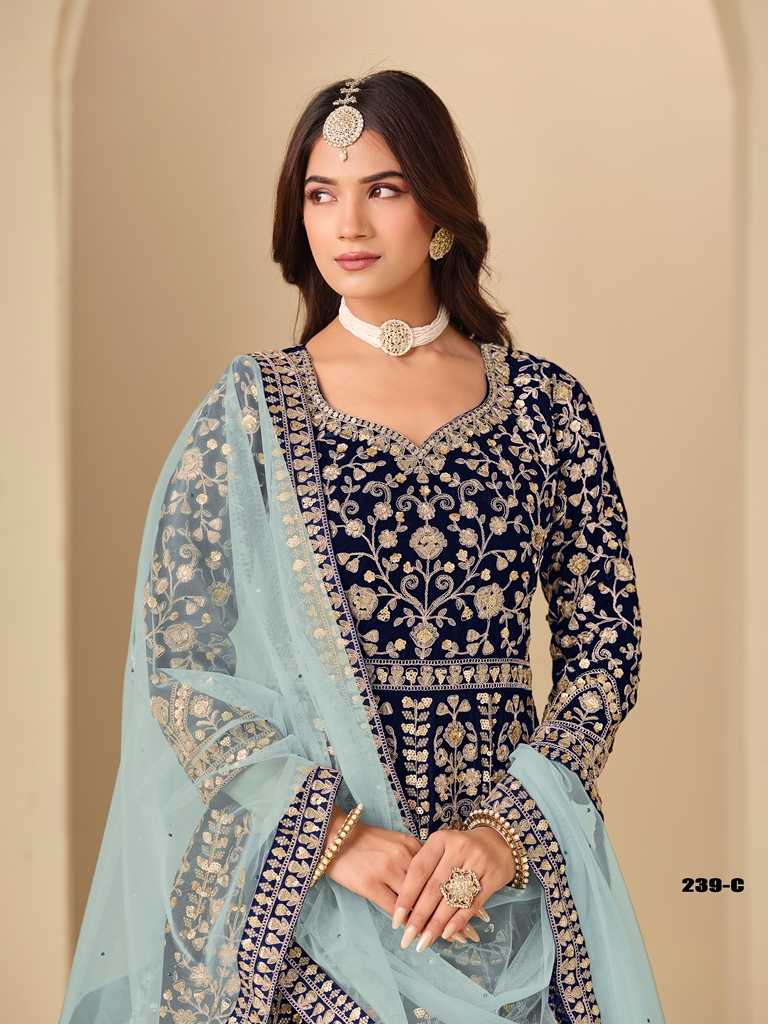 YNF Wholesale Velvet Designer Lehenga KESH481 AANAYA VOL 239 | Surat Manufacturer