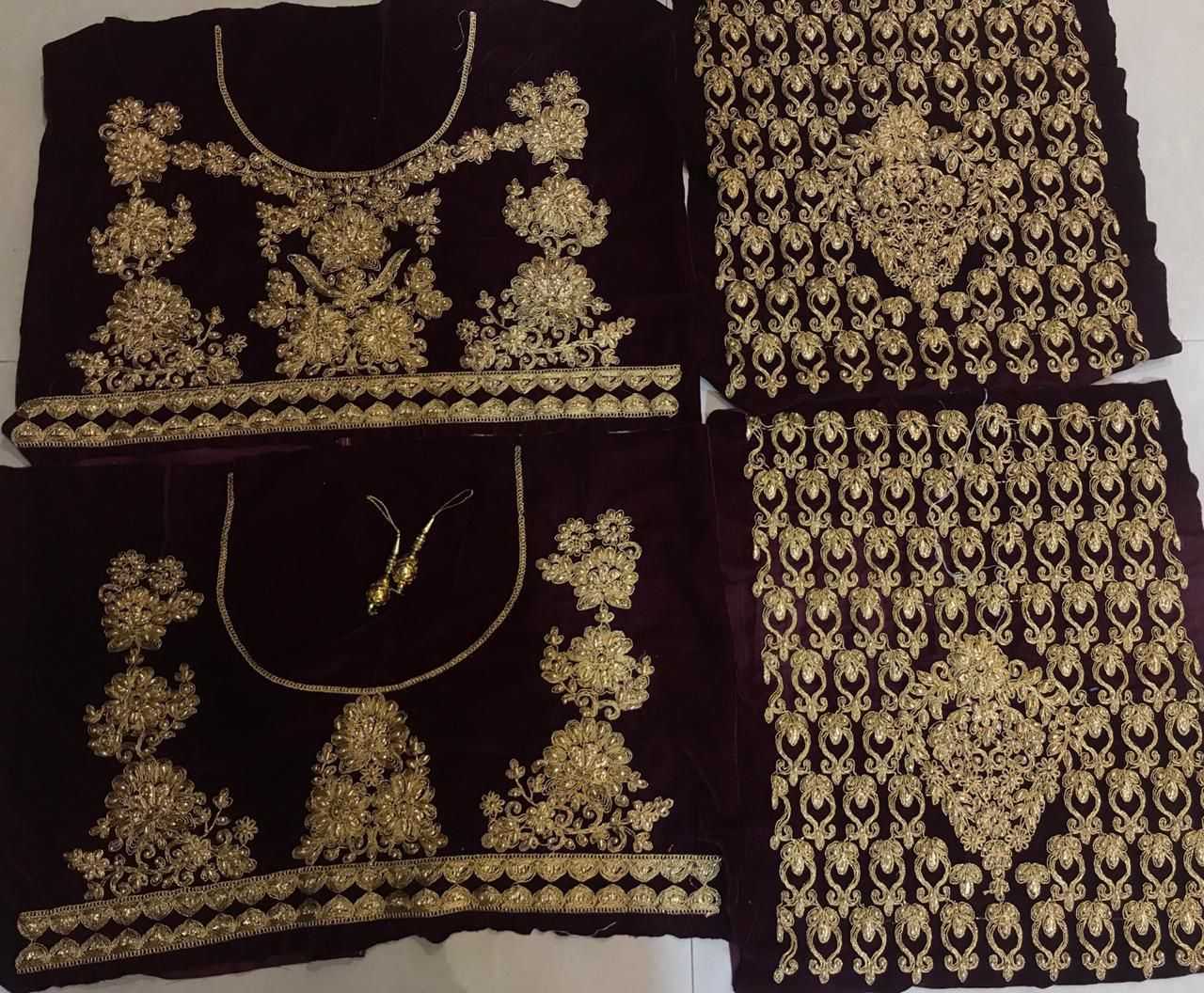 YNF Wholesale Velvet Bridal Lehenga KESH494 SHEHNAI | Surat Manufacturer
