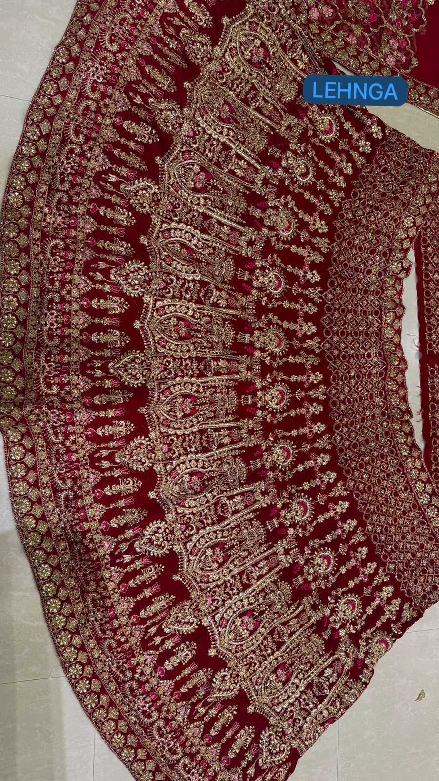 YNF Wholesale Velvet Bridal Lehenga KESH494 SINDOOR | Surat Manufacturer