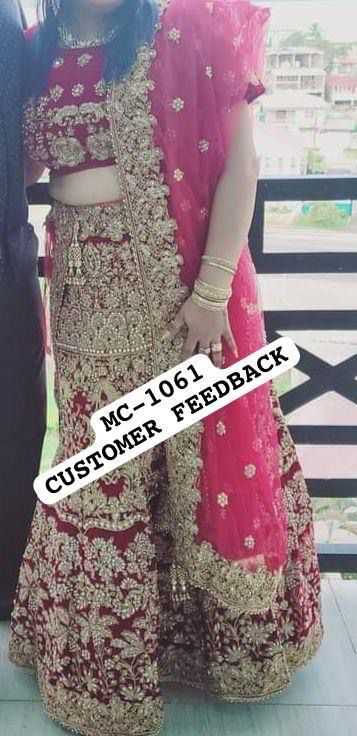YNF Wholesale Velvet Bridal Lehenga KESH494 WEDDING | Surat Manufacturer