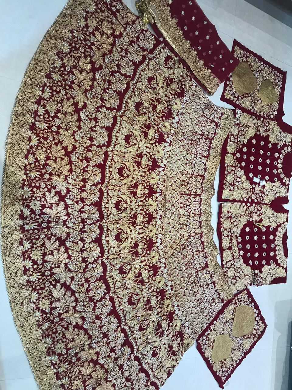 YNF Wholesale Velvet Bridal Lehenga KESH494 WEDDING | Surat Manufacturer