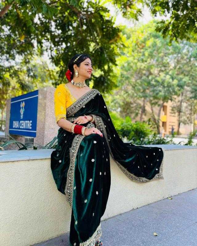 YNF Wholesale Velvet Party Wear Sarees KESH621 6070 | Surat Manufacturer