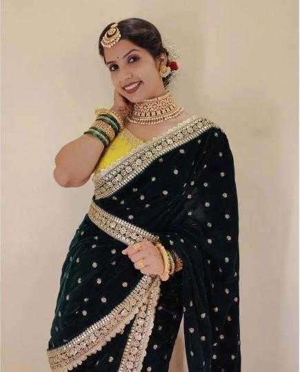 YNF Wholesale Velvet Party Wear Sarees KESH621 6070 | Surat Manufacturer