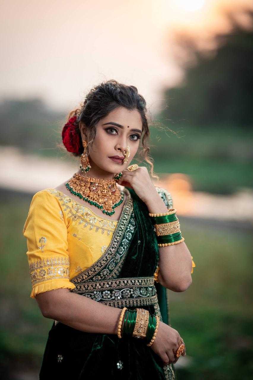 YNF Wholesale Velvet Party Wear Sarees KESH621 6070 | Surat Manufacturer