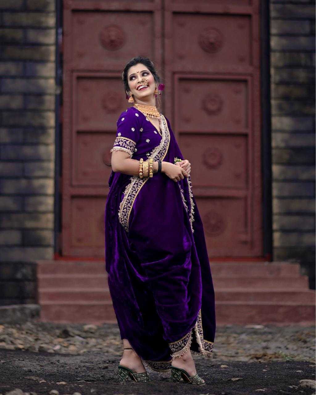 YNF Wholesale Velvet Fancy Sarees KESH621 6071 | Surat Manufacturer