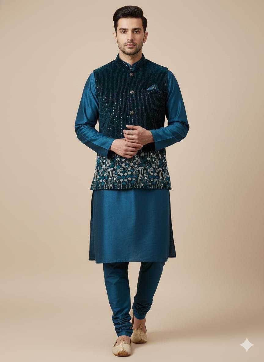 YNF Wholesale Velvet Mens Ethnic Jackets KESH650 Velvet Vol 3 | Surat Manufacturer