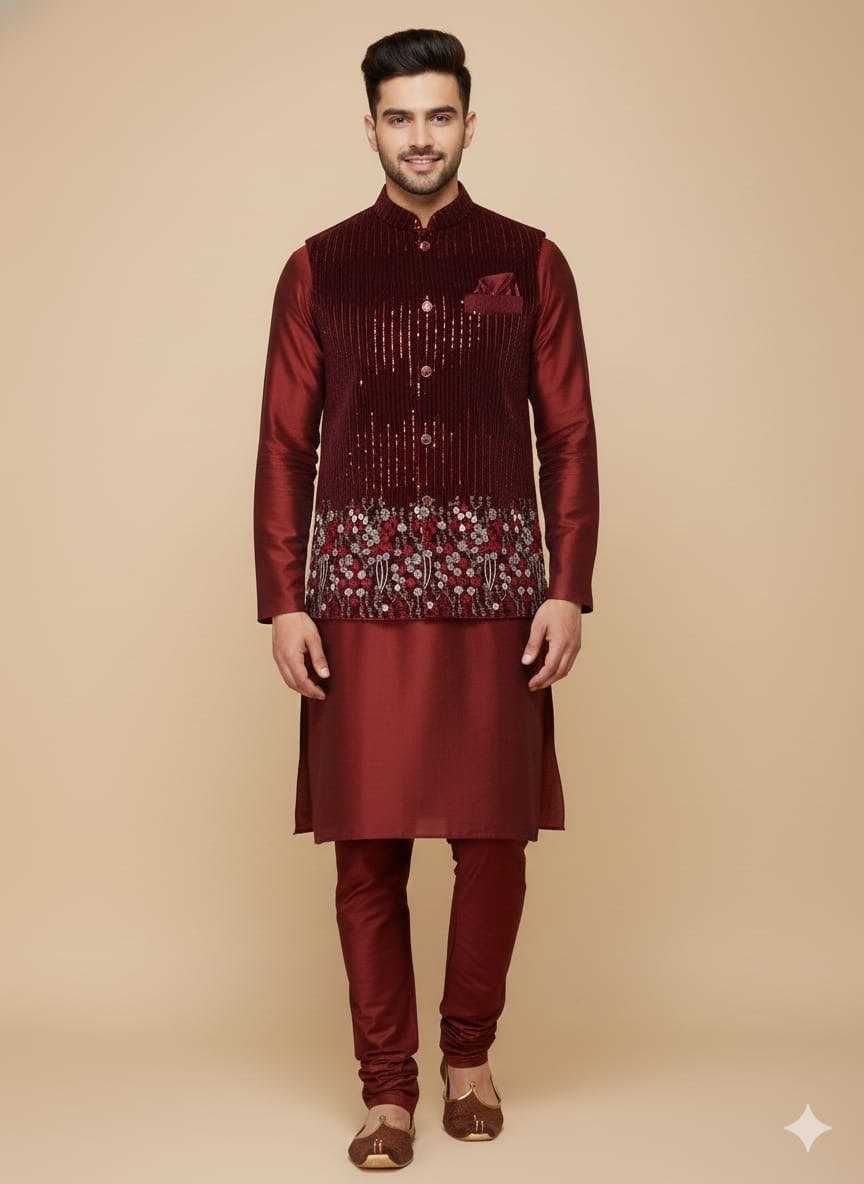 YNF Wholesale Velvet Mens Ethnic Jackets KESH650 Velvet Vol 3 | Surat Manufacturer