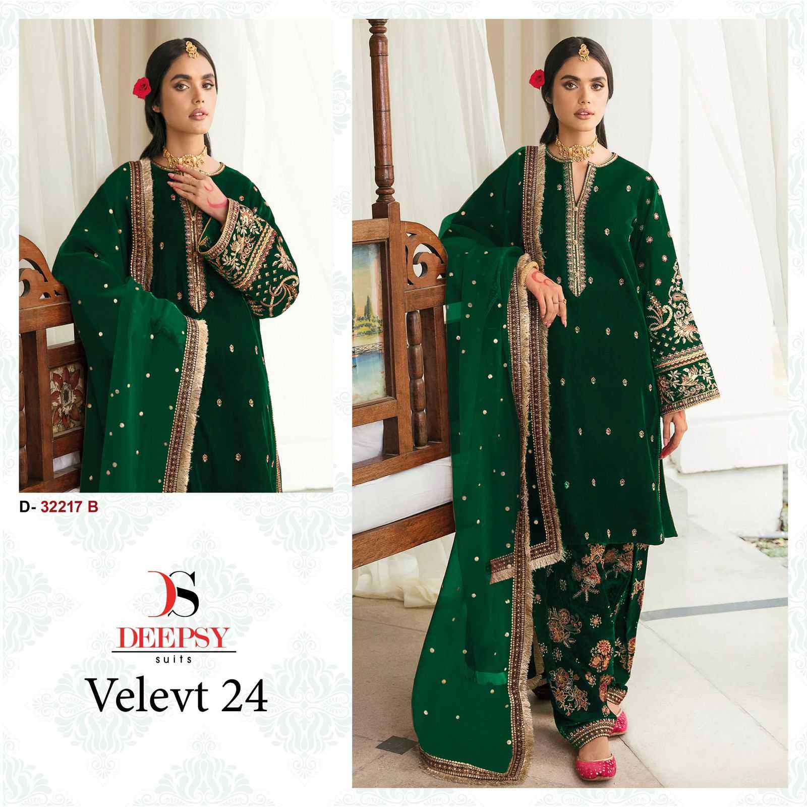 YNF Wholesale Velvet Velvet Suits KESH677 DEEPSY SUITS 32217 | Surat Manufacturer