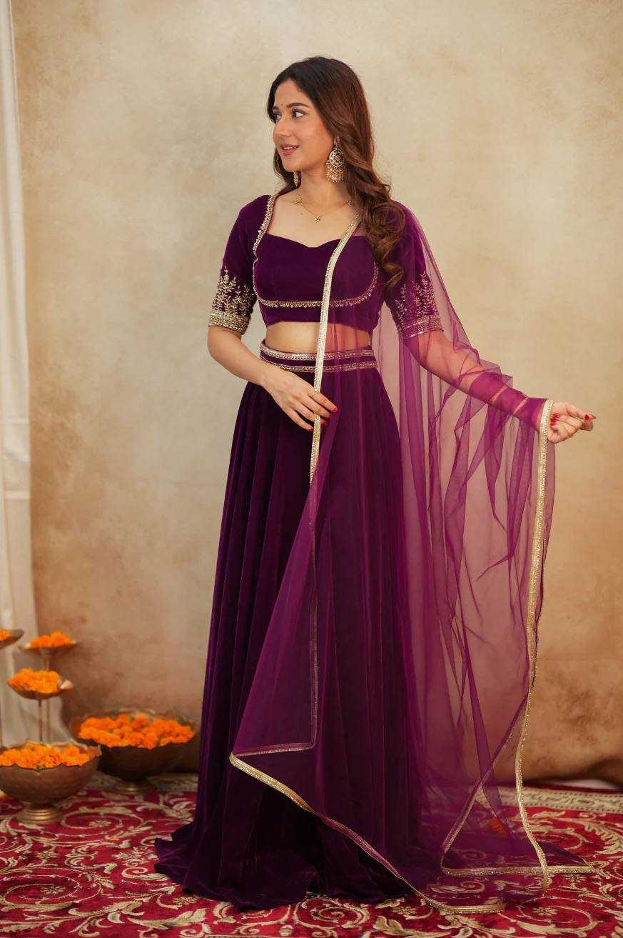 YNF Wholesale Velvet Designer Lehenga RIN213 367 | Surat Manufacturer