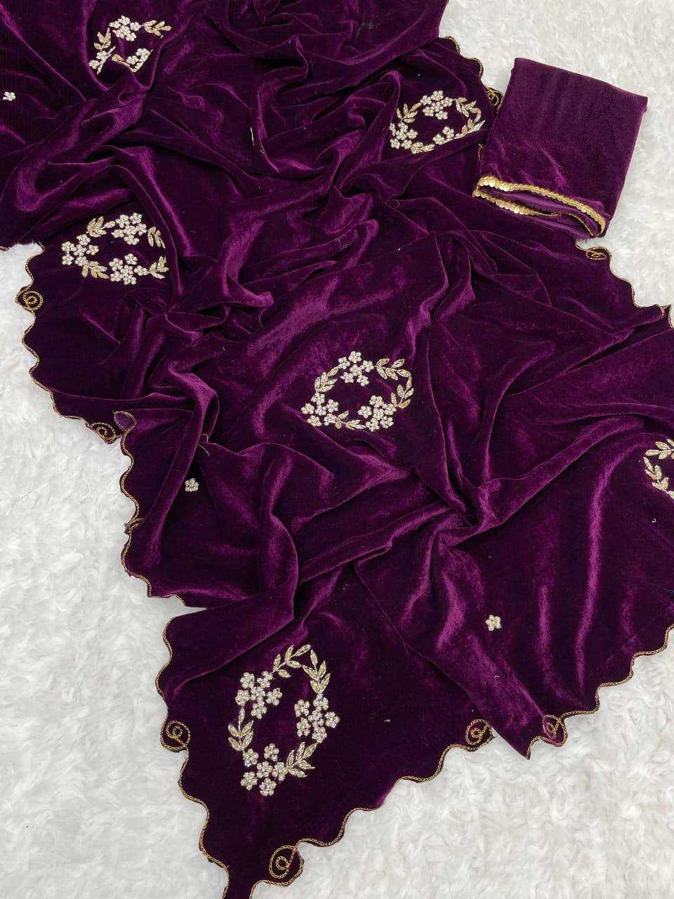 YNF Wholesale Velvet Fancy Sarees RIN230 311 | Surat Manufacturer