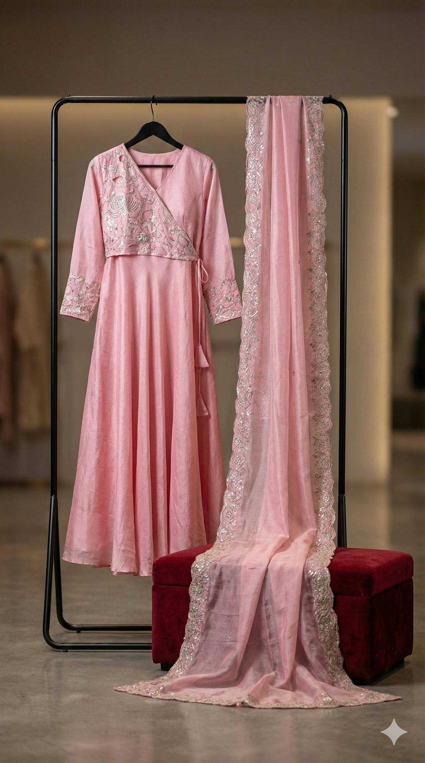 YNF Wholesale Vichitra Silk Anarkali Gown KESH210 2504 | Surat Manufacturer