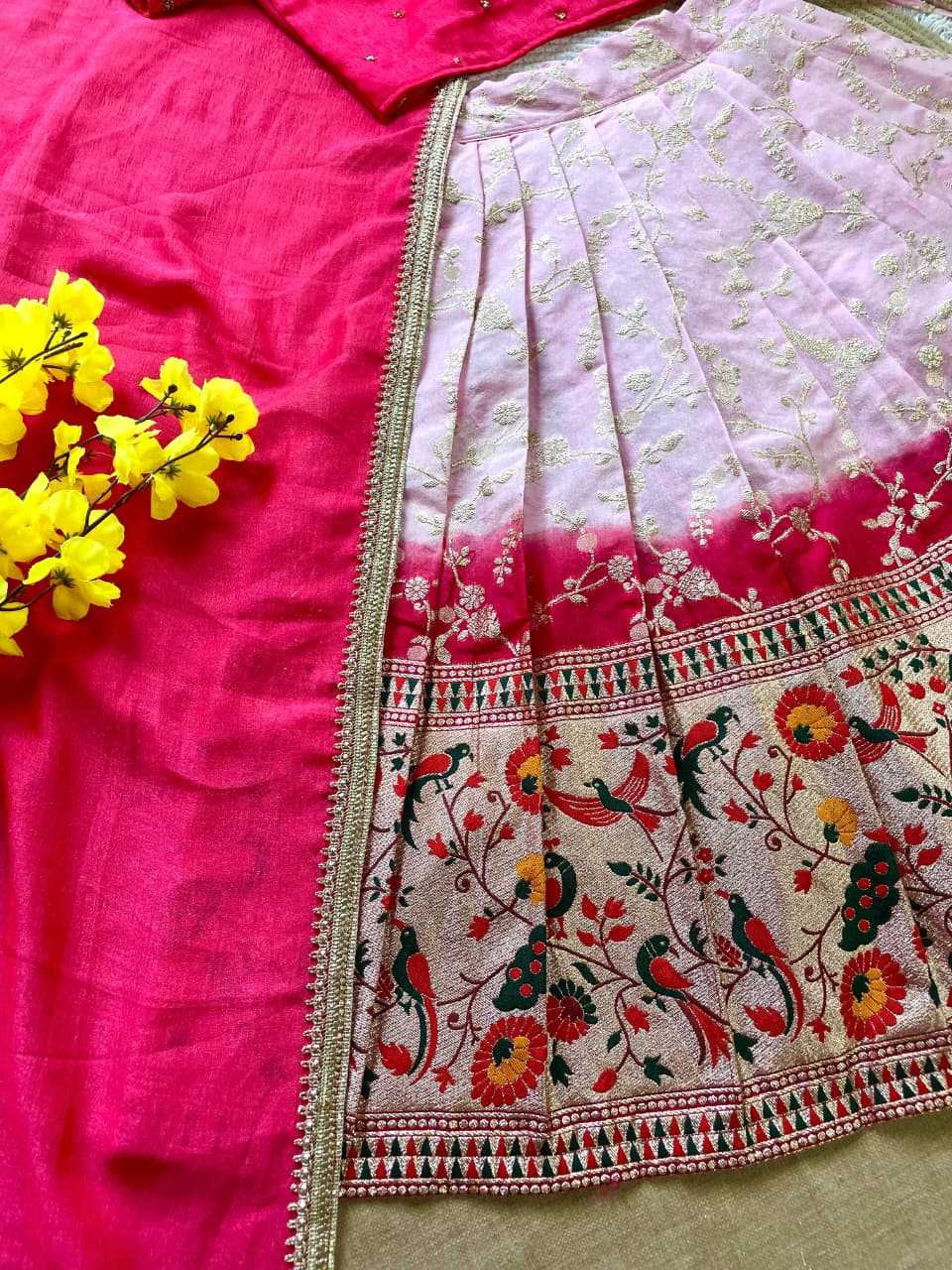 YNF Wholesale Vichitra Silk Kids Traditional Outfits KESH505 Madhuri | Surat Manufacturer