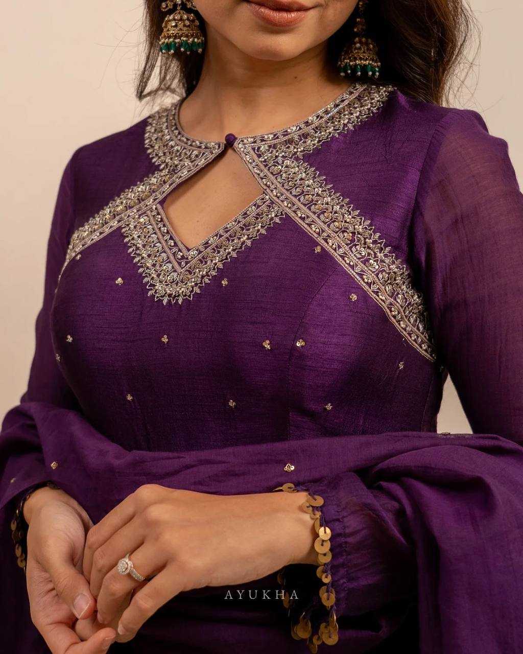 YNF Wholesale Vichitra Silk Anarkali Suits RIN162 5975 | Surat Manufacturer
