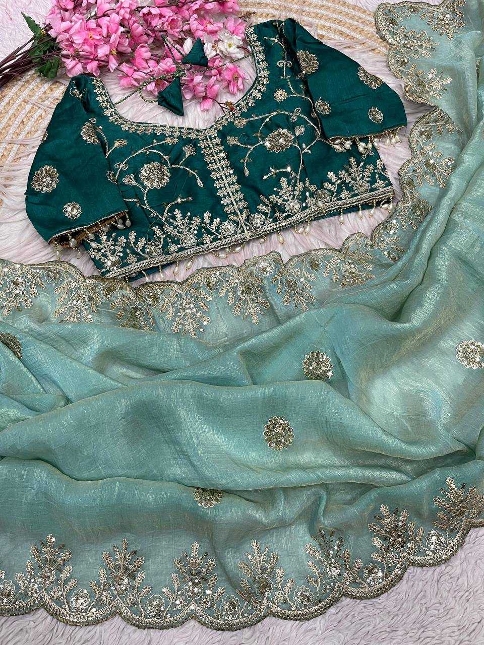 YNF Wholesale Vichitra Silk Festive Sarees RIN230 660 | Surat Manufacturer