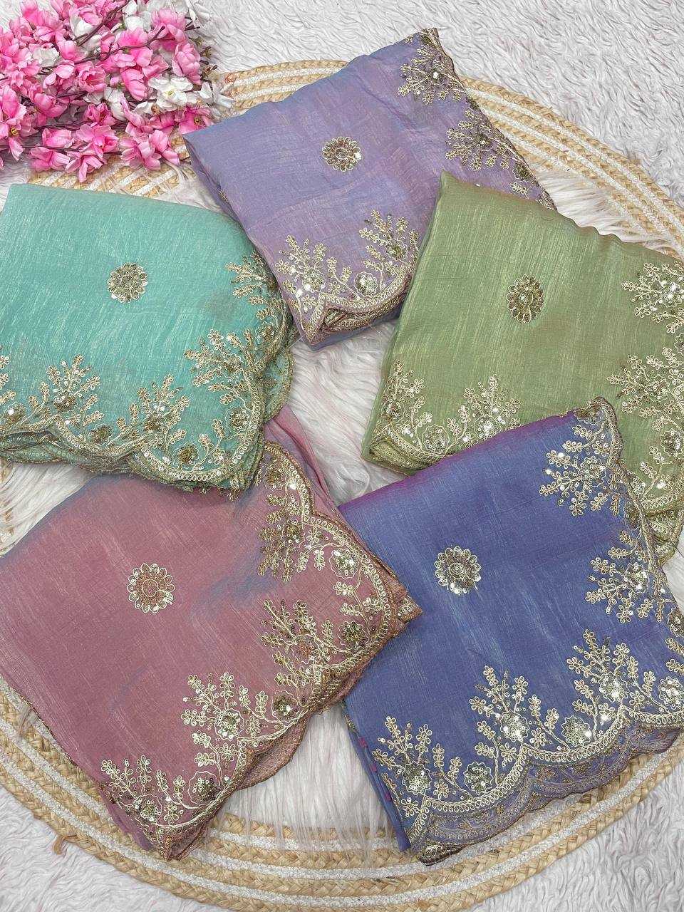 YNF Wholesale Vichitra Silk Festive Sarees RIN230 660 | Surat Manufacturer