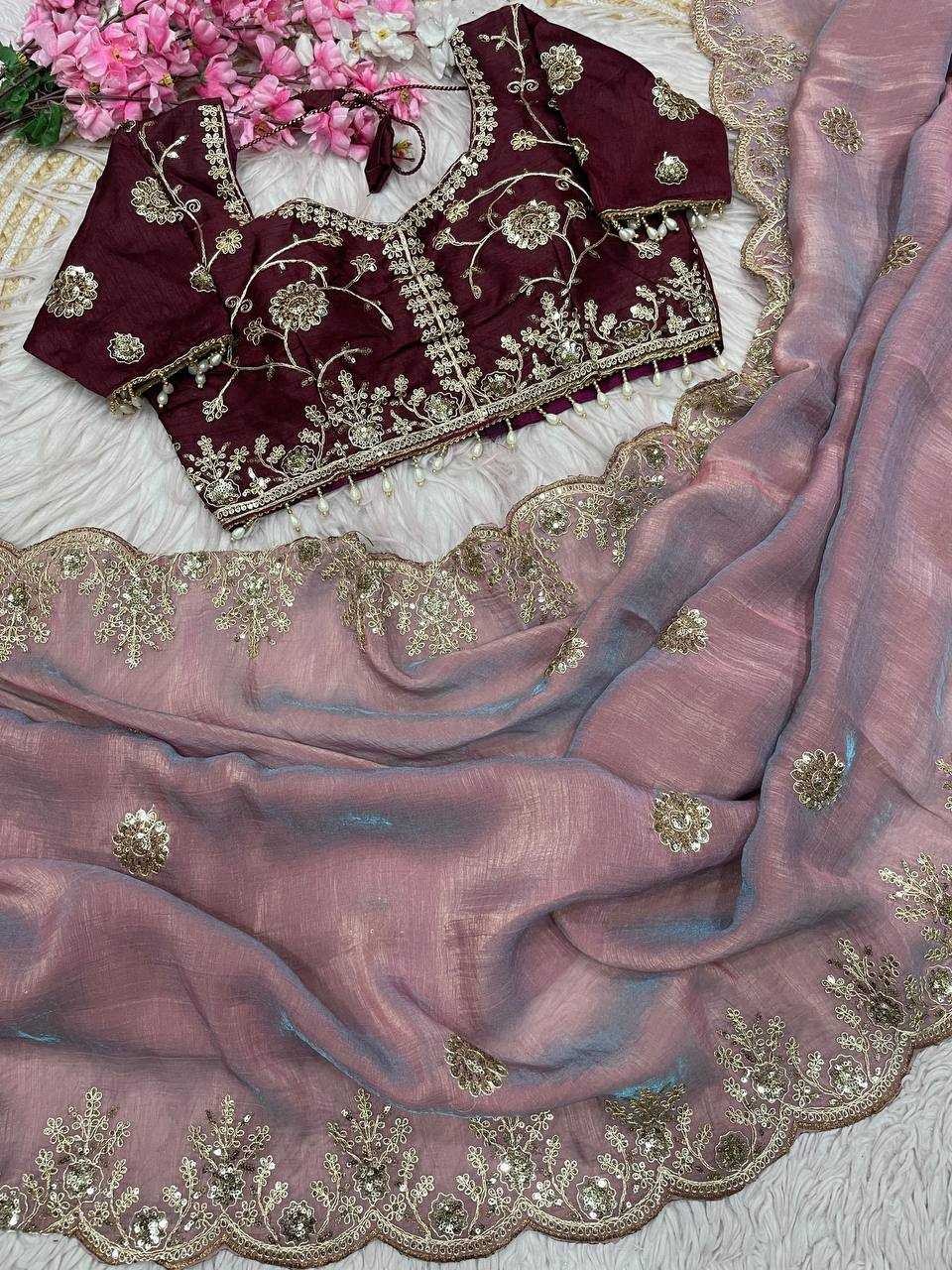 YNF Wholesale Vichitra Silk Festive Sarees RIN230 660 | Surat Manufacturer