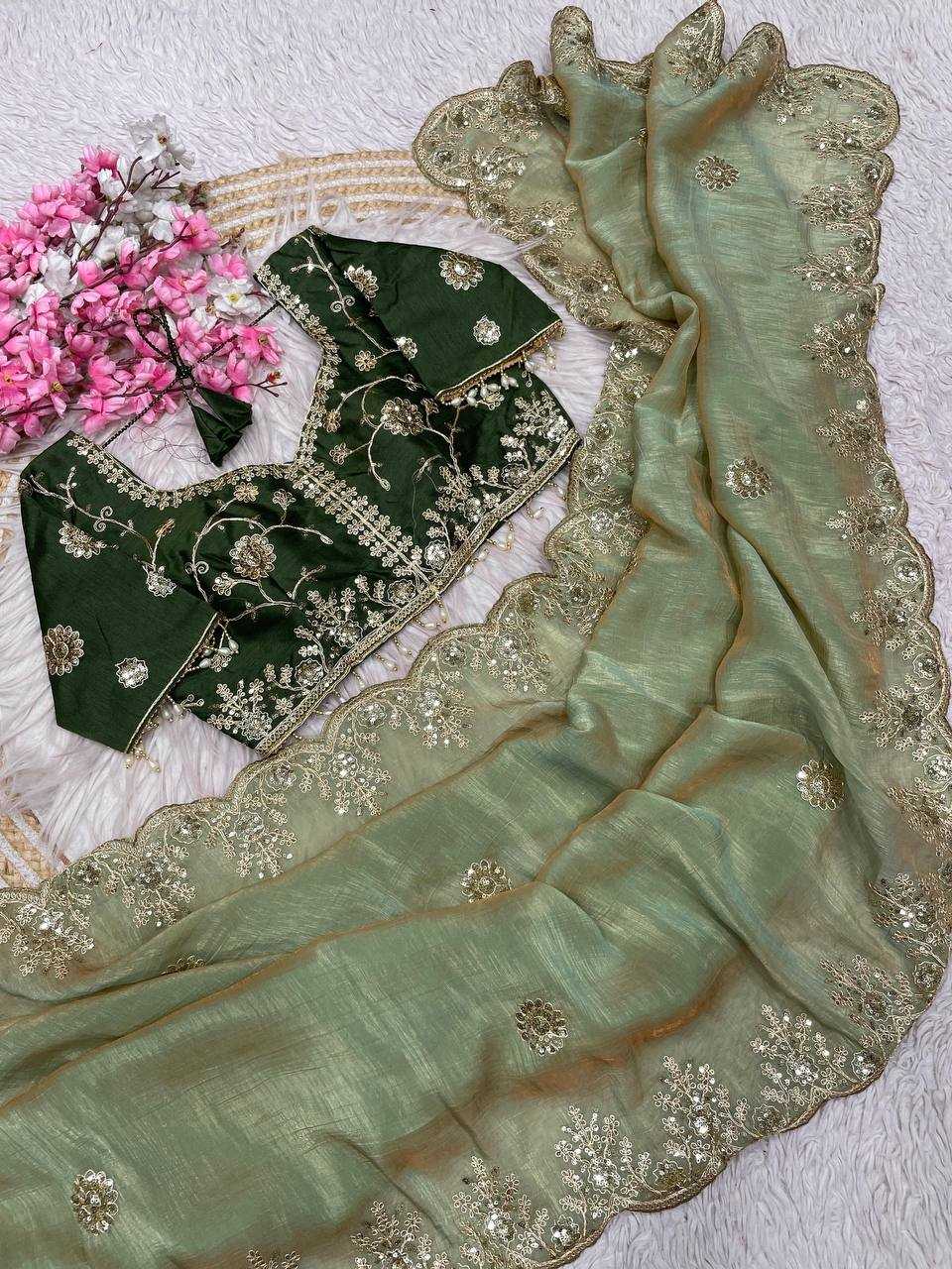 YNF Wholesale Vichitra Silk Festive Sarees RIN230 660 | Surat Manufacturer