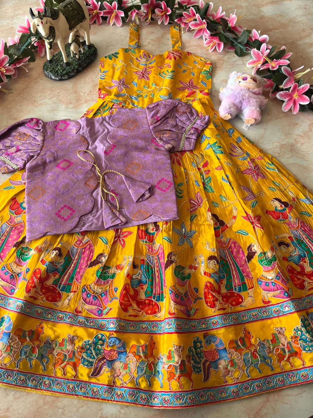 YNF Wholesale Viscose Kids Gown RIN235 pranil | Surat Manufacturer