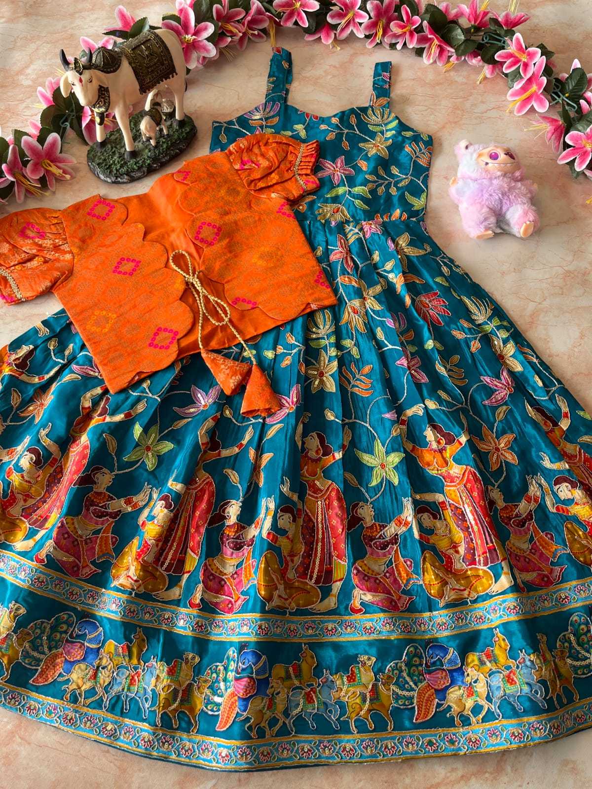 YNF Wholesale Viscose Kids Gown RIN235 pranil | Surat Manufacturer
