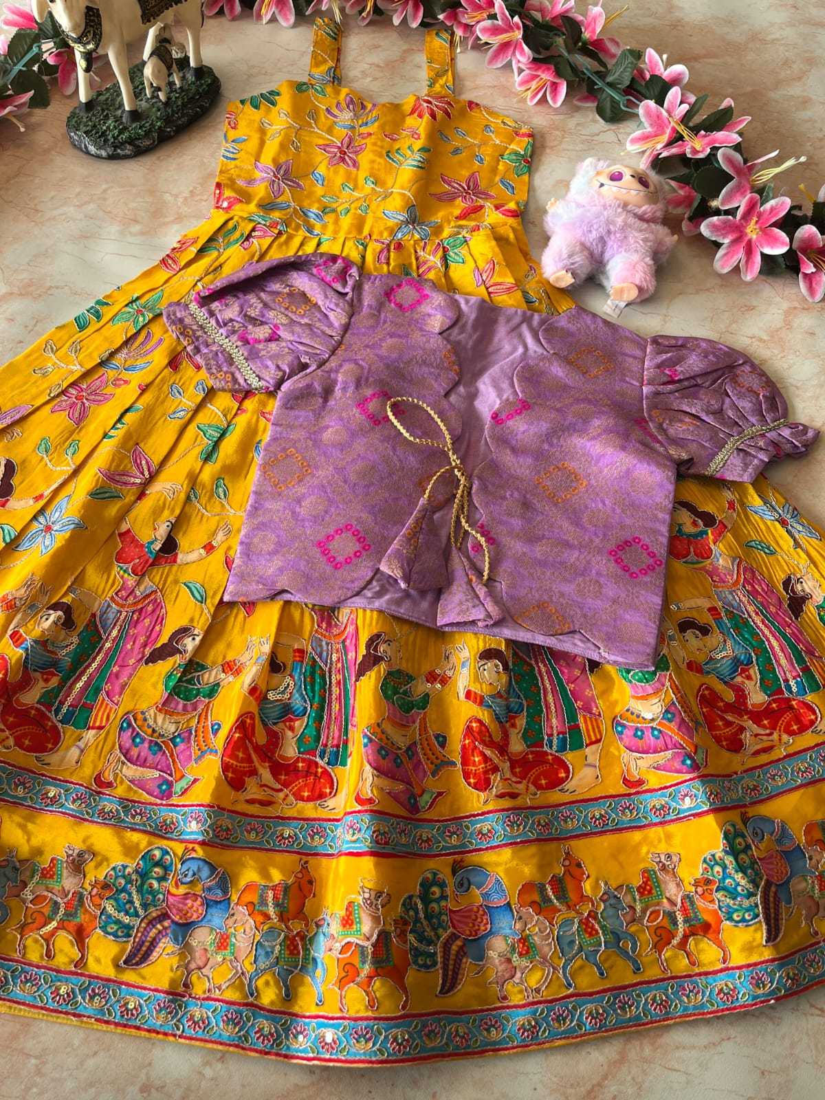 YNF Wholesale Viscose Kids Gown RIN235 pranil | Surat Manufacturer
