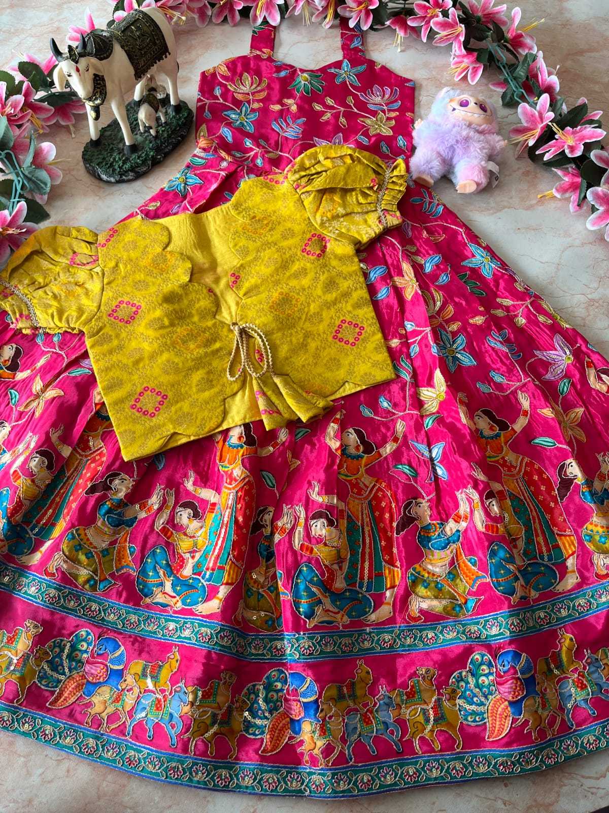 YNF Wholesale Viscose Kids Gown RIN235 pranil | Surat Manufacturer