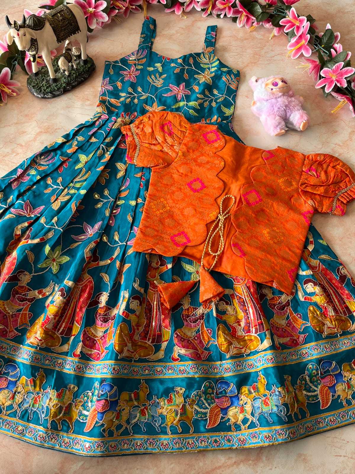 YNF Wholesale Viscose Kids Gown RIN235 pranil | Surat Manufacturer