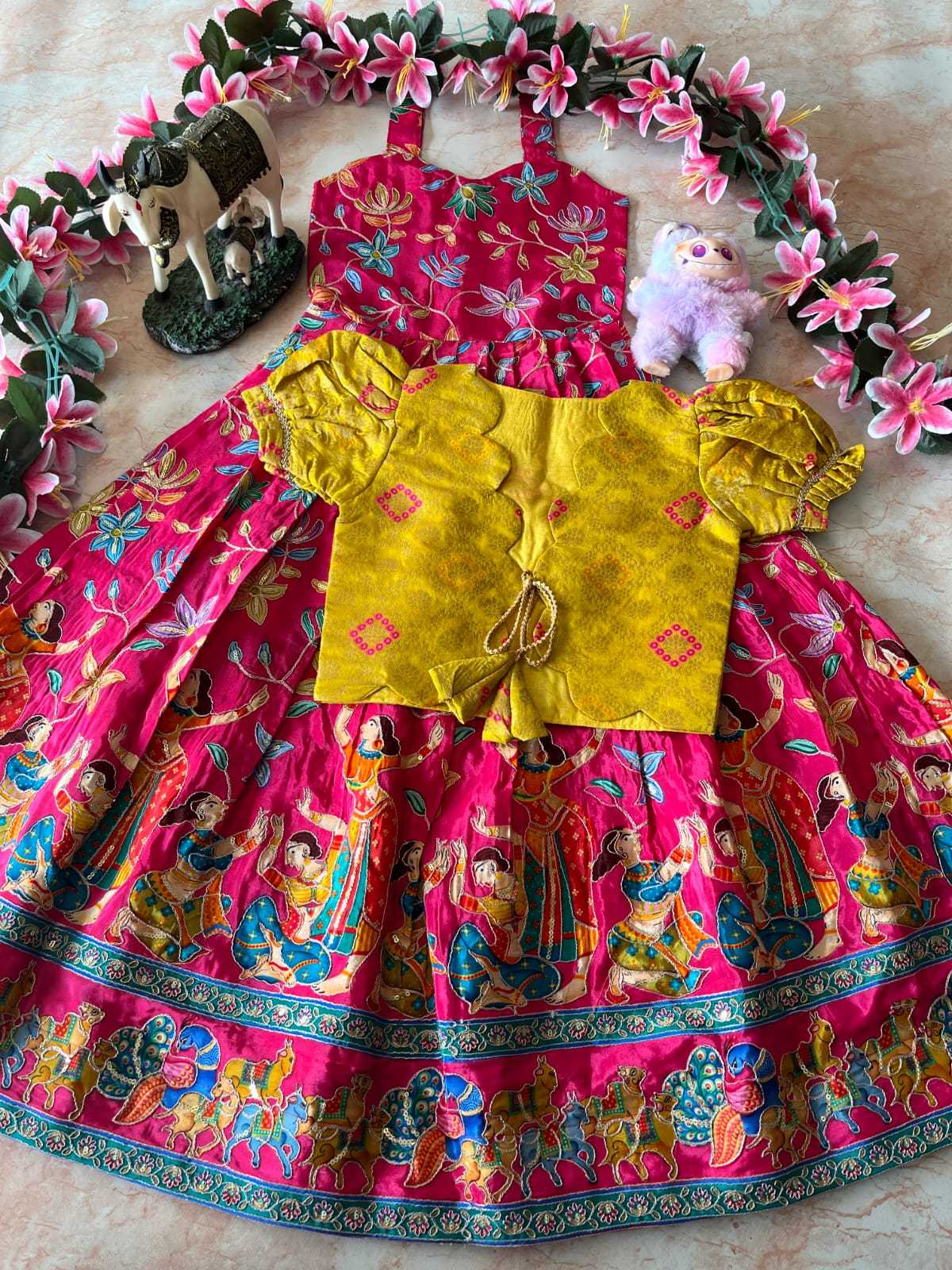 YNF Wholesale Viscose Kids Gown RIN235 pranil | Surat Manufacturer